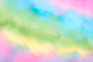 Free vector watercolor rainbow background design