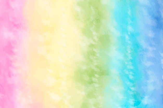 Watercolor rainbow background design