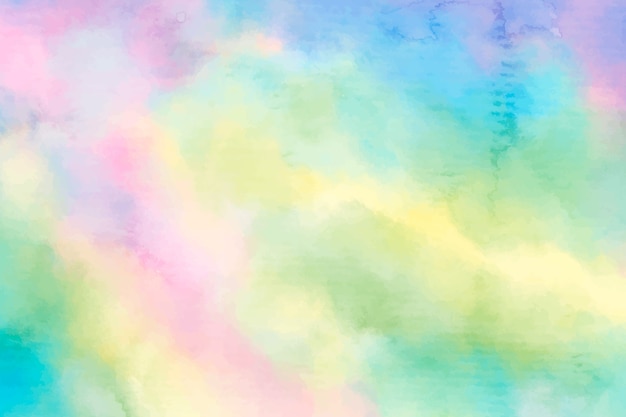 Free vector watercolor rainbow background design