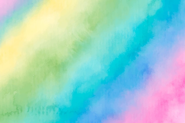 Free vector watercolor rainbow background design