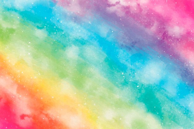 Watercolor rainbow background