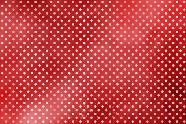 Free vector watercolor red polka dot background