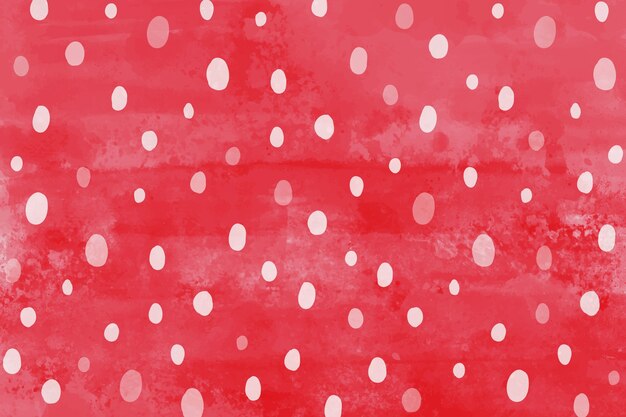 水彩の赤い水玉模様の背景