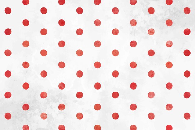 Watercolor red polka dot background