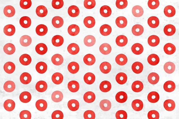 Free Vector watercolor red polka dot background