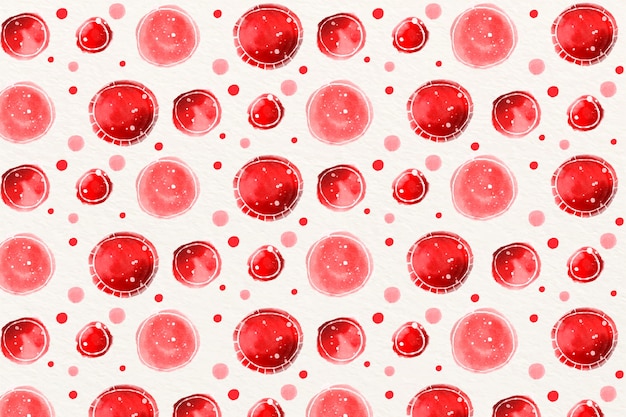 수채화 붉은 물방울 배경