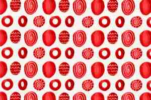 Free vector watercolor red polka dot background