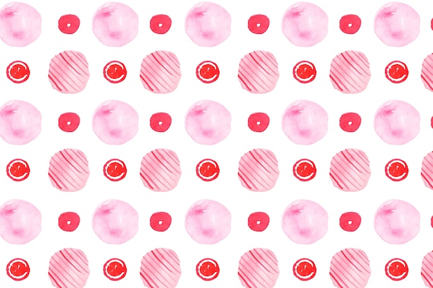 Free vector watercolor red polka dot background