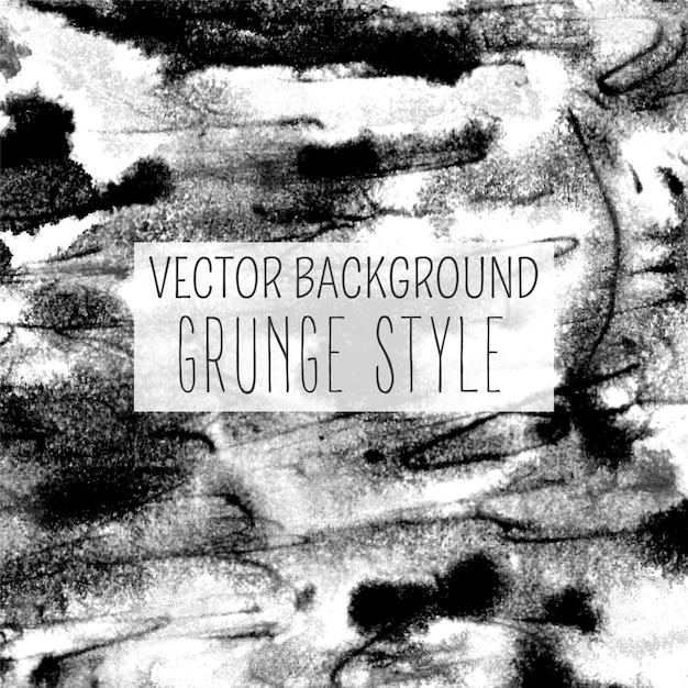 Free vector watercolor retro grunge texture in black and white