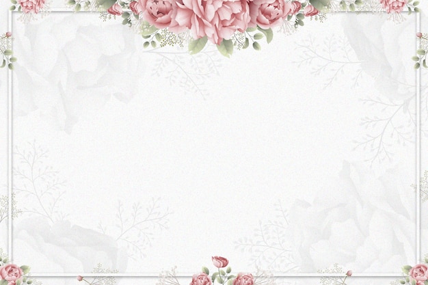 Free vector watercolor roses background