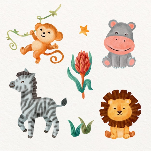 Watercolor safari animals Vectors & Illustrations for Free Download | Freepik Watercolor safari animals Vectors & Illustrations for Free Download | Freepik