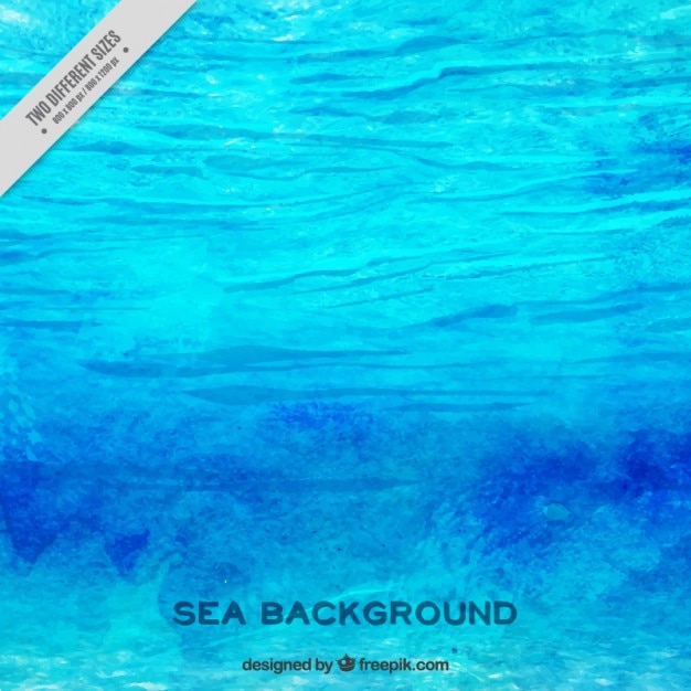 Free vector watercolor sea background