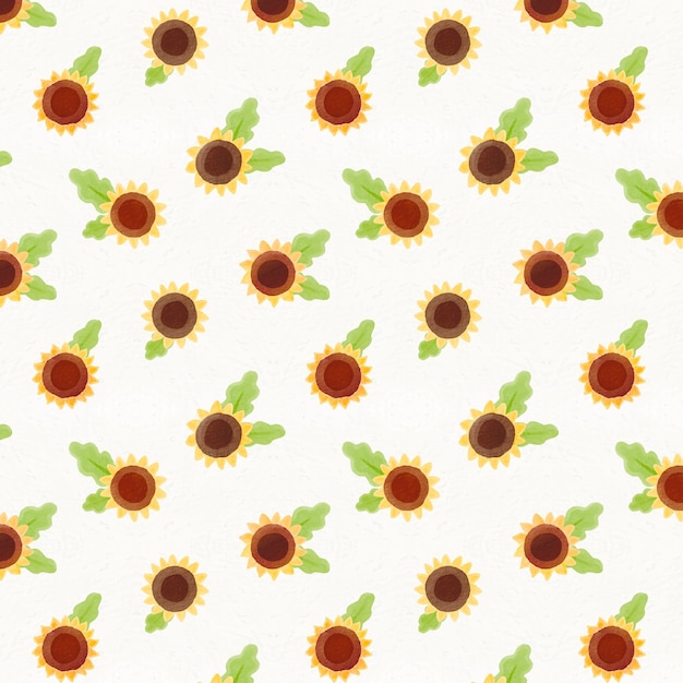 Free Vector watercolor small flowers pattern design