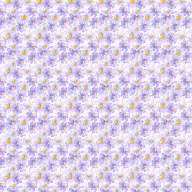 Watercolor small flowers pattern