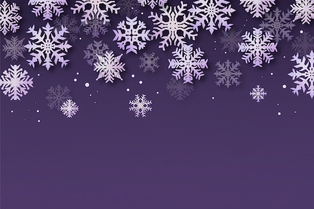 Free vector watercolor snowflake border