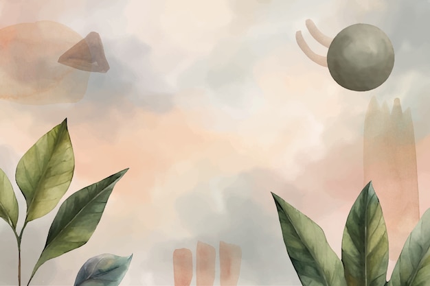 Watercolor  soft earth tones background