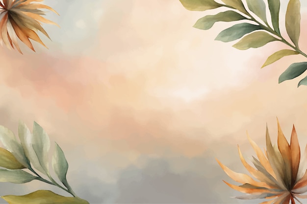 Free vector watercolor  soft earth tones background