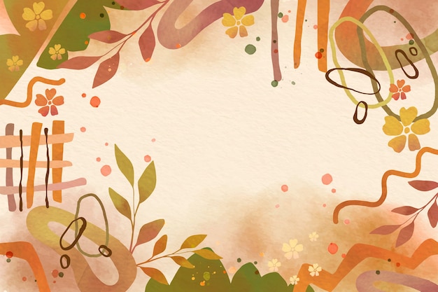 Watercolor soft earth tones background