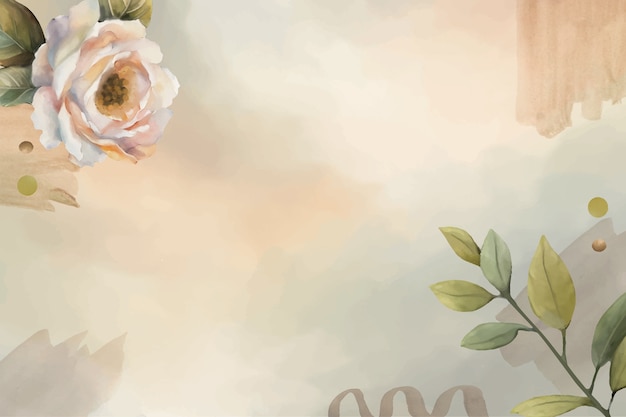 Free vector watercolor soft earth tones background