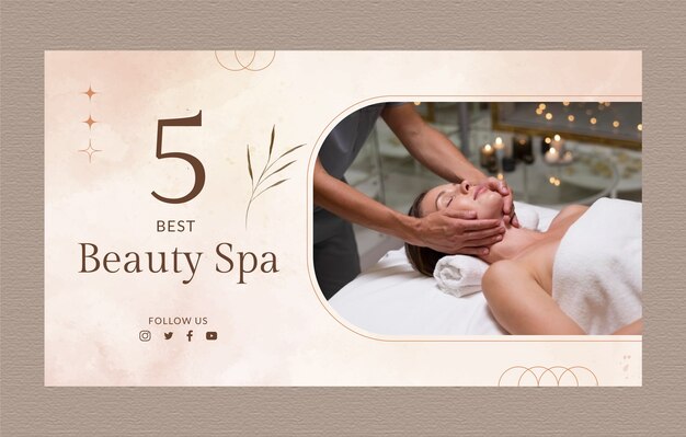 Watercolor spa  youtube thumbnail