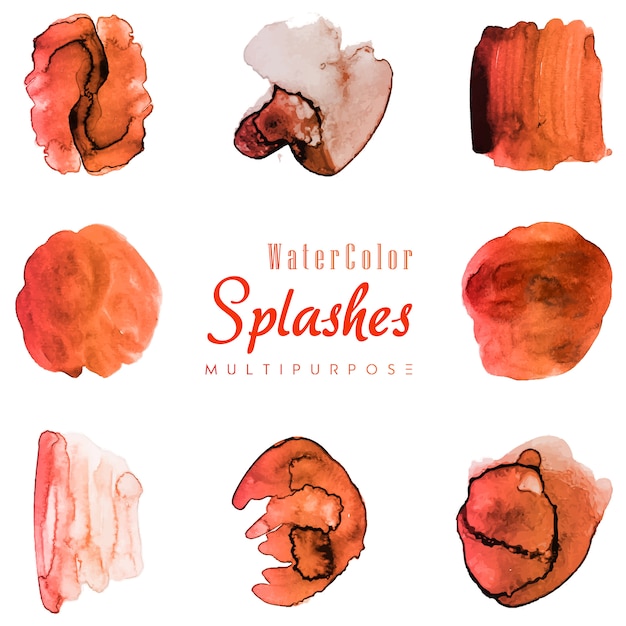 Watercolor Splashes Multipurpose Design