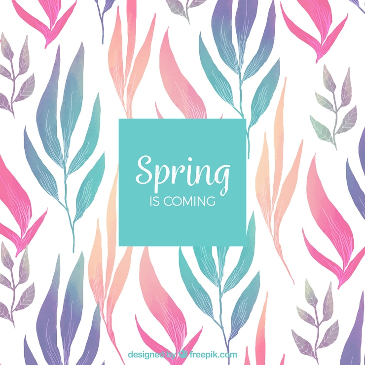 Free Vector watercolor spring background