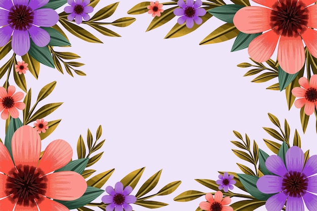 Free vector watercolor spring background