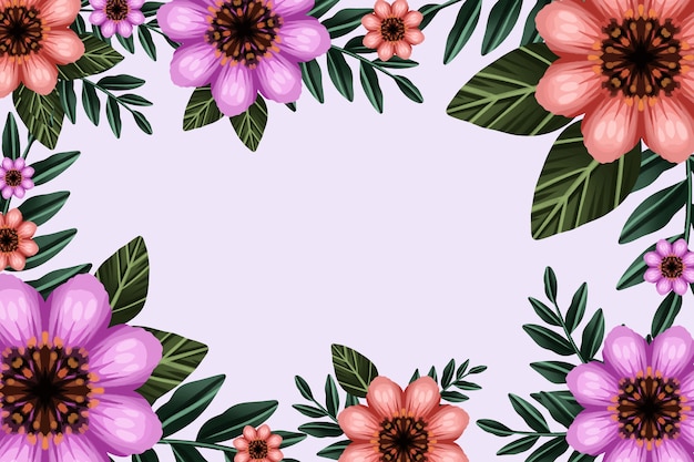 Free vector watercolor spring background