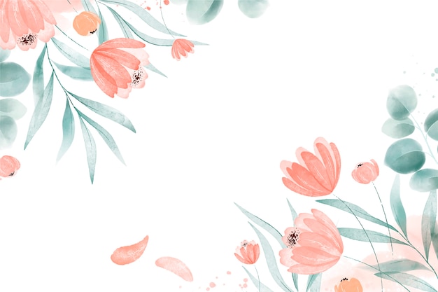 Free vector watercolor spring background