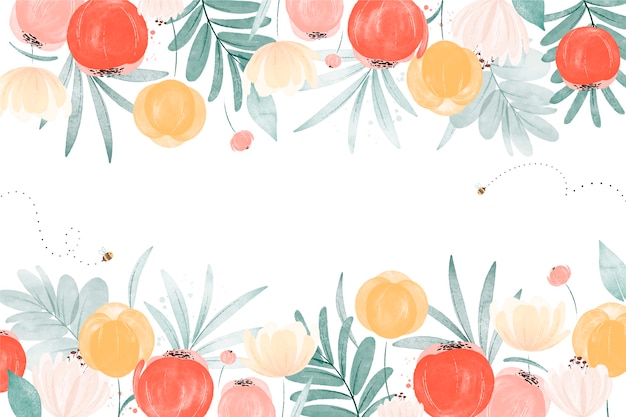 Free vector watercolor spring background