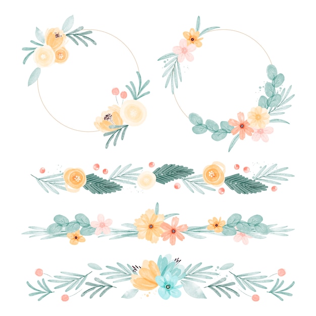 Free vector watercolor spring background