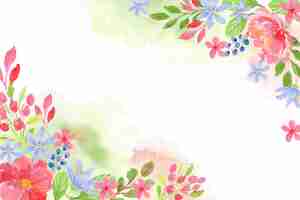 Free vector watercolor spring background