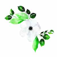 Бесплатное векторное изображение Акварельный весенний цветочный элемент