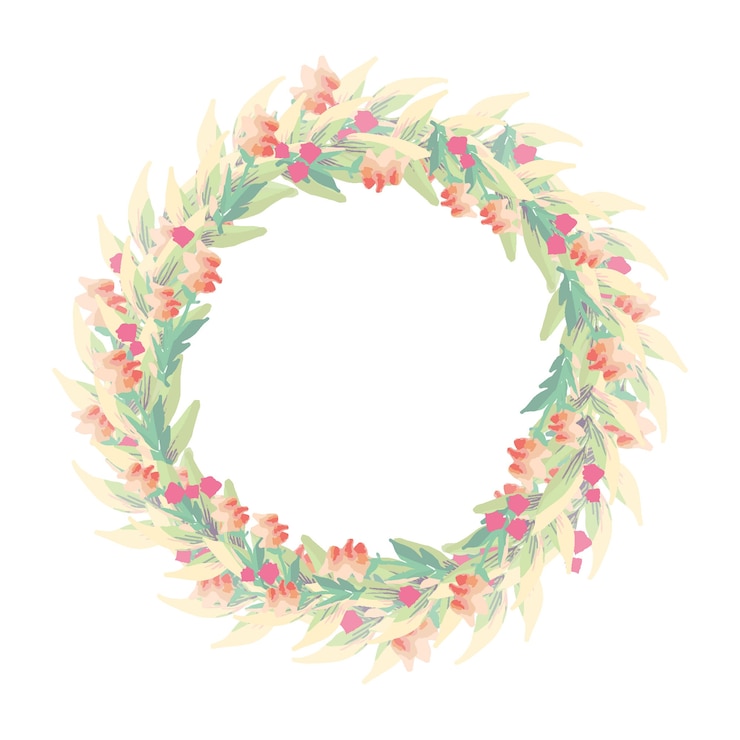 Free Vector watercolor spring floral frame