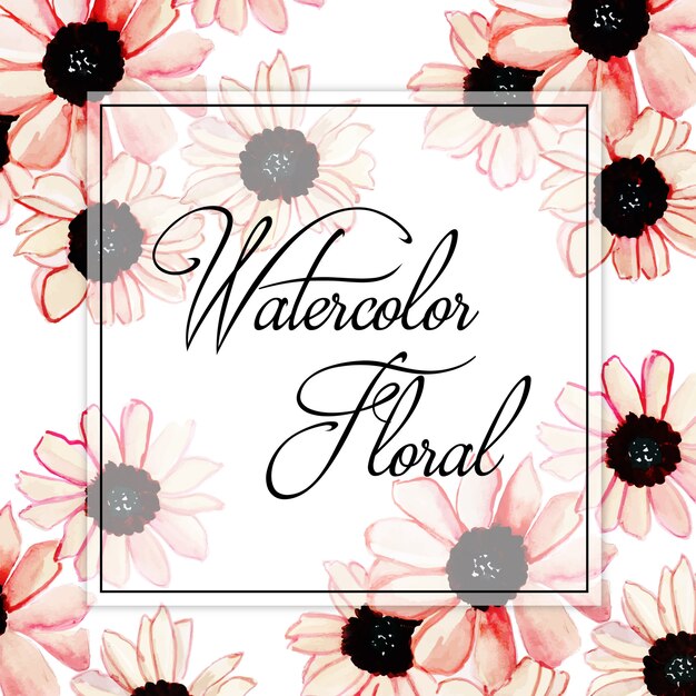 Free vector watercolor spring floral multipurpose background