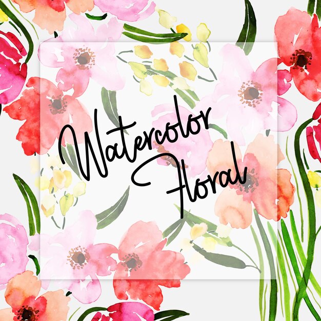 Watercolor Spring Floral Multipurpose Background