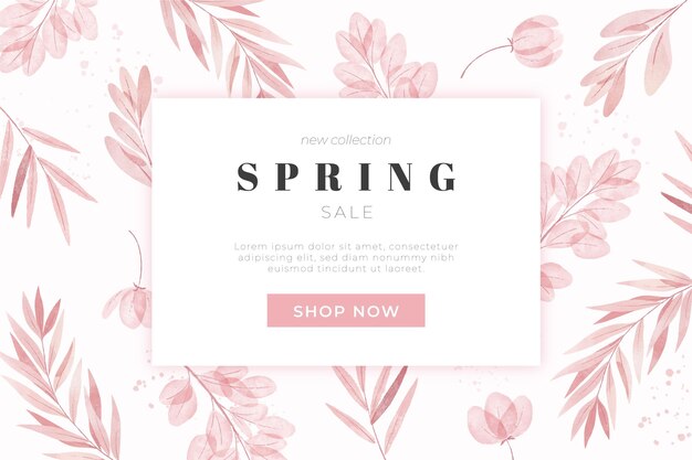 Watercolor spring sale