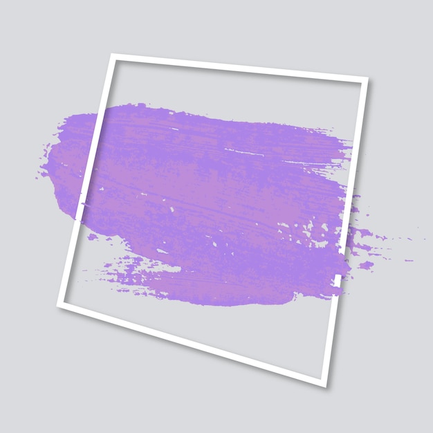 Free vector watercolor stain geometric frame