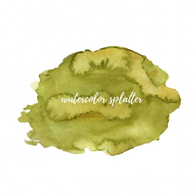 Free vector watercolor stain, green color