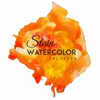 Free vector watercolor stain spot splatters