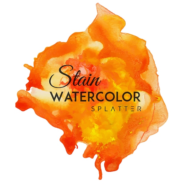 watercolor stain spot splatters