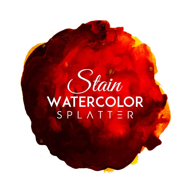 Free Vector watercolor stain spot splatters