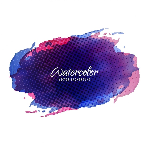 Free vector watercolor stain with intense colors