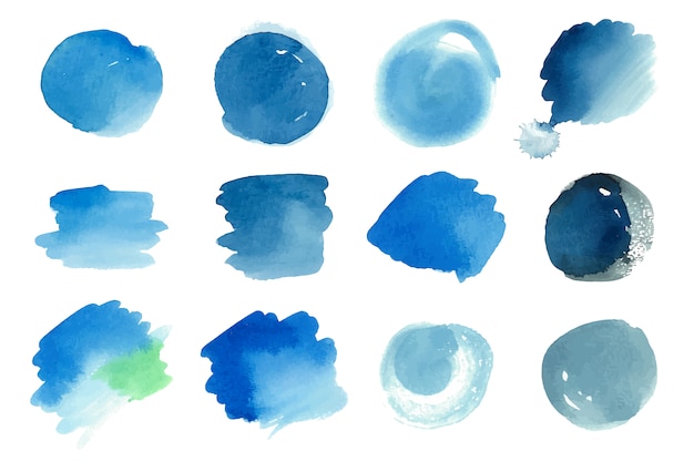 Watercolor stains collection