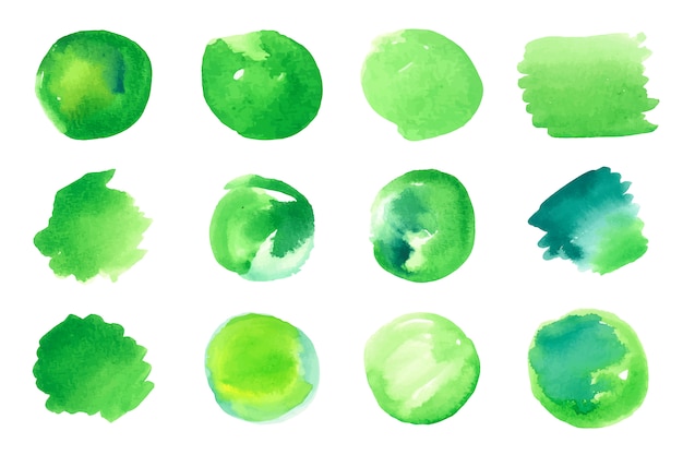 Watercolor stains collection