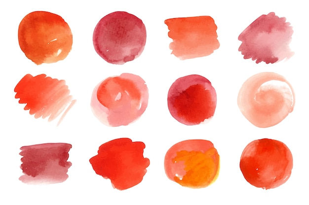 Watercolor stains collection