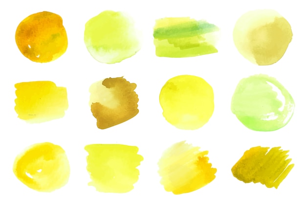 Watercolor stains collection