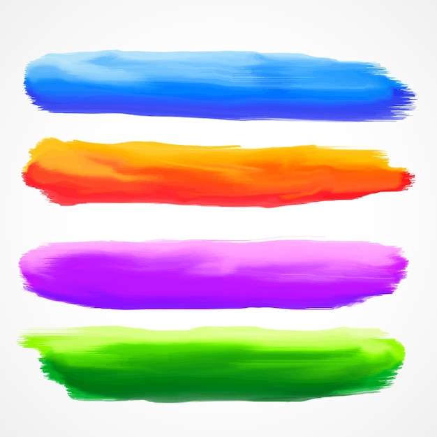 Watercolor stains of colors pack