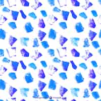 Бесплатное векторное изображение Акварельные пятна в голубых тонах
