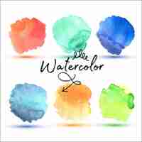 Free vector watercolor stains